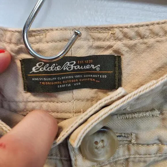 Eddie Bauer Women's Khaki 100% Cotton Cargo Skirt- Size 6 - Picture 7 of 8